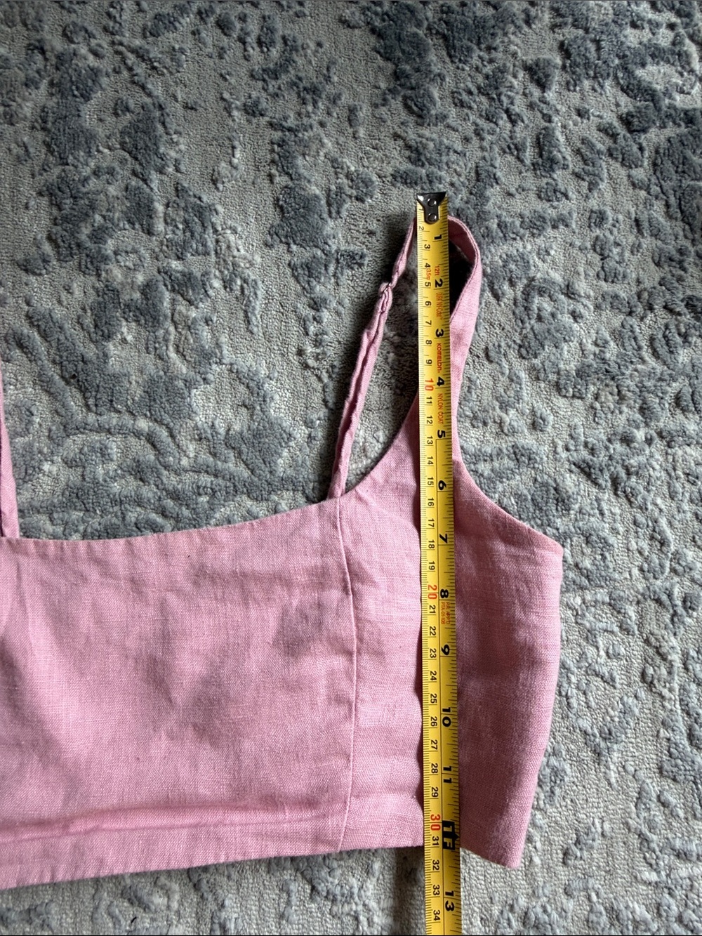 Reformation Sz 4 France Linen Two Piece Pink Mini Skort and Crop Top set - Picture 13 of 16